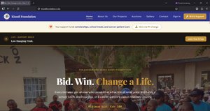 Homepage of the now revamped the Danson and Serah Kiundi Foundation web portal